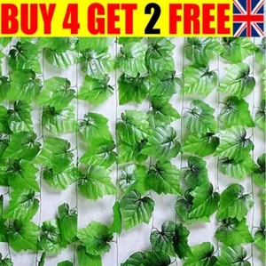 Buy 4 get 2 free Artificial Ivy Leaf Garland Plants Vine Fake Foliage - Picture 1 of 6
