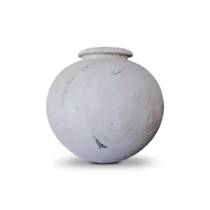 Natural Travertine Centerpiece Flower Vase Home Decor Ø 27Cm - Picture 1 of 2