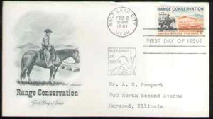 US. 1176. 4c. Range Conservation Issue. Artmaster FDC. 1961 - Picture 1 of 1