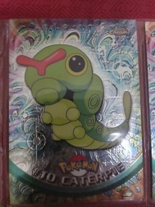 2000 Topps Chrome Pokemon Caterpie TV Animation Edition Card # 10