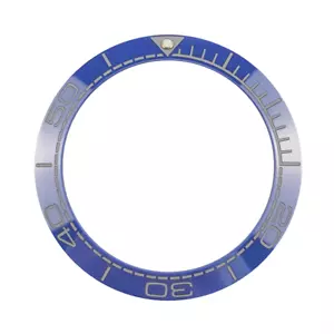 41,5 mm Bisel Azul Inserto Océano Planeta Estilo Reloj Anillo Cerámica Gris Impresión - Imagen 1 de 3