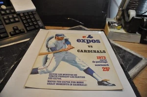 montreal expos vs st-louis cardinals 1973 Original baseball Scorecard mlb - Imagen 1 de 12