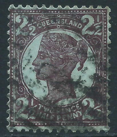 Queensland, Sc #116, 2-1/2d Used Cover