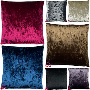 Bling Crushed Velvet Cushion Cover Handmade Glitz Pillow Case Sofa Bed Scatter