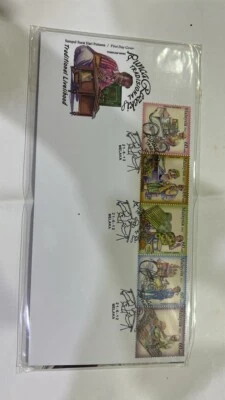 Malaysia 2012 fdc traditional livelihood  first day cover 5v from booklet - Image 1 of 2