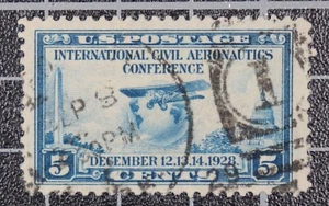 Scott 650 - Aeronáutica Civil de $5,00 - Usado - Bonito sello - SCV - $3,25 - Imagen 1 de 1