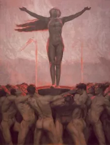 Sascha Schneider: Die Glut: 1904: impresión artística de calidad de archivo - Imagen 1 de 2