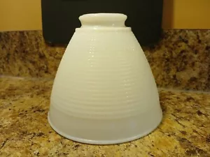 Corning Lampada Torchiere Vetro Latte Diffusore Paralume Bianco 6" Top 2,25" Montaggio - Foto 1 di 19