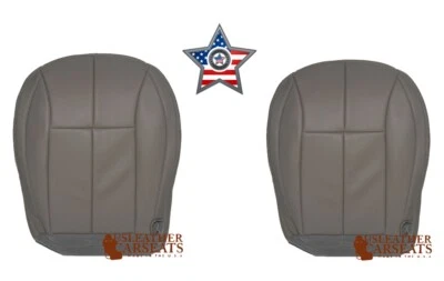 99-2004 Fits Jeep Grand Cherokee Driver & Passenger Bottom Vinyl Seat Cover Gray - Image 1 of 4