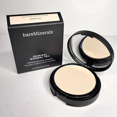 bareMinerals Original Mineral Veil Pressed Setting Powder SHEER FAIR - Full Size - Image 1 of 4