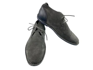 Joseph Abboud Chukka Boots Men 13 M Shoes Grey Suede Leather Lace Up Casual Work - Picture 1 of 11