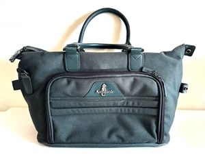 Atlantic Carry-On Canvas Travel Bag Luggage Tote Green 3 Zipper 17" x 9" x 8" - Picture 1 of 10