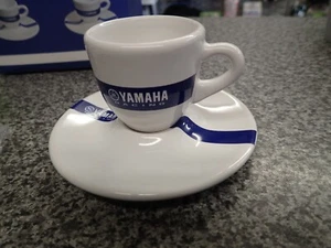 Genuine Yamaha Espresso coffee cup set inc 2 cups 2 saucers  made in europe - Picture 1 of 5