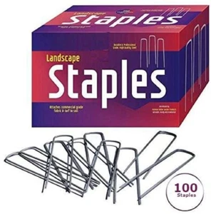 100 Landscape Fabric Staples Garden Stakes Galvanized Sod Staples 6 '' 11 Gauge - Picture 1 of 6