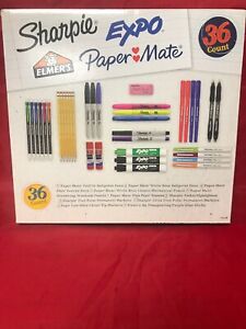 School supplies lot see pictures New Sealed sharpie, papermate, elmers glue expo