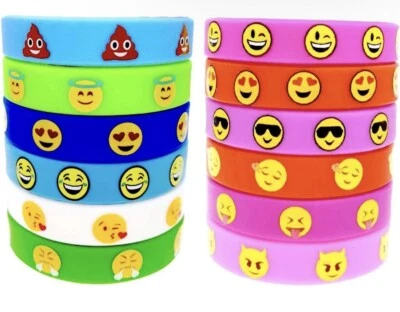 Pack 12 Pulseras Silicona Pulseras Infantil Cumpleaños Fiesta  Foto 1 de 2