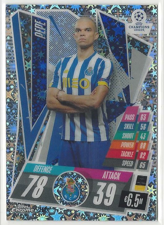 2020-21 Topps Chrome Match Attax Pepe X-fractor Xfractor FC Porto - Image 1 of 1
