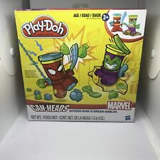NEW Play-Doh Can-Heads Marvel Spiderman Green Goblin Playset