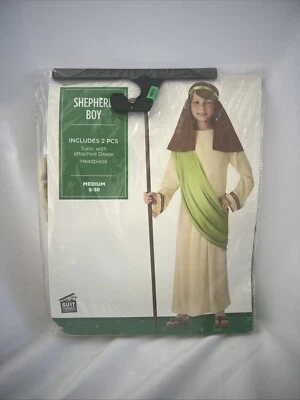 Pastor Niño Niño Mediano 8-10 2 Piezas Disfraz Navidad Juego Religioso Foto 1 de 3