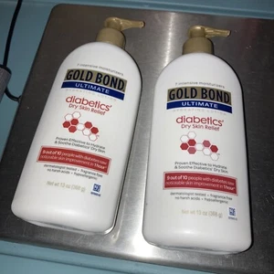 Gold Bond Ultimate lozione sollievo pelle diabetica 13 oz confezione da 2 crema idratante - Foto 1 di 7