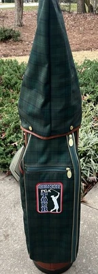 Carro de golf Burton bolsa de transporte cubierta de lluvia verde a cuadros senior PGA Tour Emerald Coast Foto 1 de 4