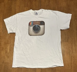 Camiseta Instagram Retro Logo Grande Vintage Original - Imagen 1 de 6