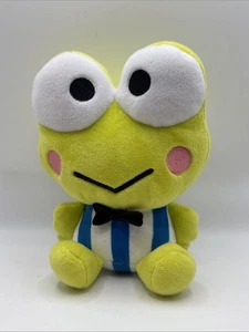 Sanrio Hello Kitty Keroppi Frog Japanese Plush Stuff Animal 7” Blue Outfit - Picture 1 of 6