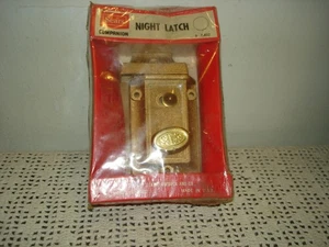 SEARS NOS Vintage Companion Night Latch 5802 Sealed in Package - Picture 1 of 8