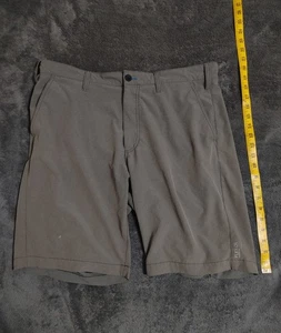 Eddie Bauer Flexion Chino Shorts Herren 36 grau und blau Wandern Stretch Outdoor - Bild 1 von 9