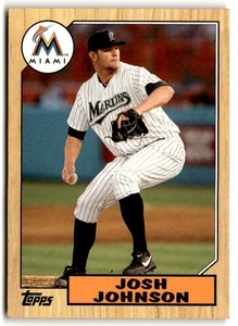 Josh Johnson 2012 Topps '87 Minis #TM-34 Miami Marlins - Picture 1 of 2