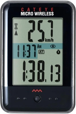 CAT EYE CC-MC200W Cycle Computer MICRO WIRELESS NEGRO NUEVO - Imagen 1 de 4
