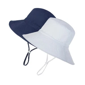 New Sun Hat Toddler Summer UPF 50 Protection Baby Boy Girls Hats Beach Wide Brim - Picture 1 of 5