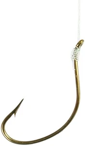 Eagle Claw 147H-4 Kahle Snelled Fishing Hook Size 4 Straight Point Wide - Picture 1 of 1