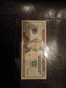8 Digit scattered Ladder Note $20 Dollar Bill Fancy Serial Number El24537681f - Picture 1 of 2