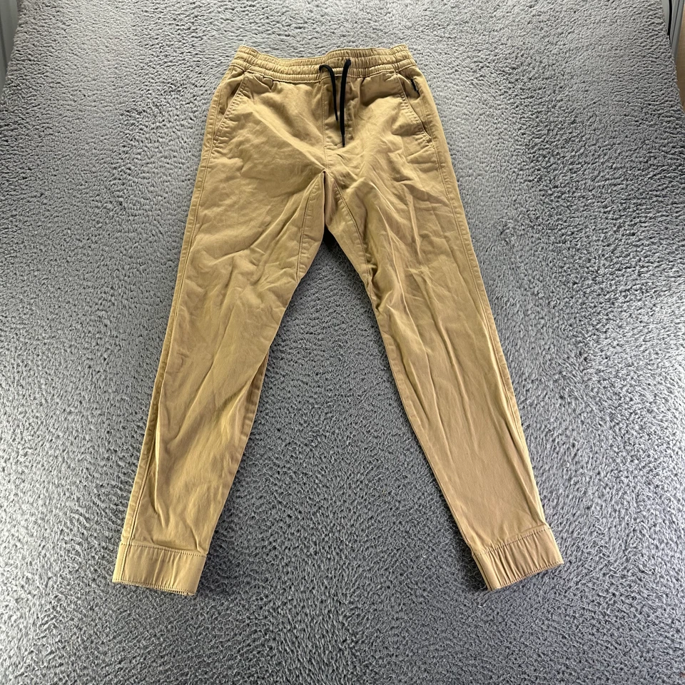 Hollister Pant Mens 2XS Beige Cotton Jogger Skinny Leg Stretch Utility Workwear - Image 1 of 4