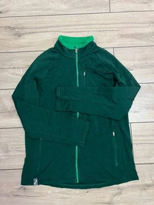Men's Icebreaker Merino Wool Full Zip Jacket Green sz M Long Sleeve Active  - Picture 1 of 11