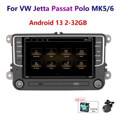 7'' 2-32GB Android13 For VW Passat Polo Amarok Golf Car Stereo Radio Carplay GPS - Image 1 of 4