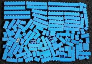LEGO 1x4 1x6 Bricks Building Blocks Blue Random Pieces 1x Bundle Lot 1x8 170g+ - Picture 1 of 4