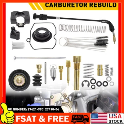 Carburetor Rebuild Kit Choke For Cable Harley-Davidson Sportster 883 1200 Carb - Image 1 of 4