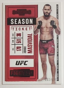 Boleto de temporada 2021 Chronicles Contenders rojo Jorge Masvidal peso welter/149 - Imagen 1 de 3