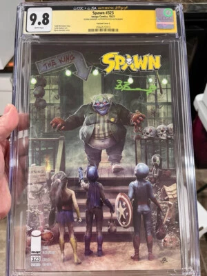 ⚫️🔴 Spawn #323 (2021) CGC 9.8 Bjorn Barends JSA SS ❄️White Pages❄️ L@@k🔥🔥 - Image 1 of 3