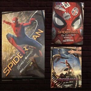 SET of 3 SPIDER-MAN D/S Original Movie Posters HOMECOMING FAR FROM HOME NO WAY