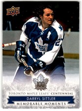 2017-18 Upper Deck Toronto Maple Leafs Centennial SP Darryl Sittler #181