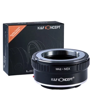 K&F Concept M42-NEX Adapter for M42 Screw Mount Lens to Sony E NEX Alpha Camera - Picture 1 of 8
