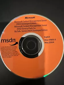 Microsoft Content Management Server /BizTalk Server 2004 No Key - Picture 1 of 1