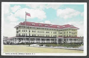 Postal de colección Bradley Beach NJ Hotel La Reine SIN USAR alrededor de 1915 - Imagen 1 de 2