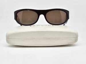 Versace Mod. 474/A Col. 919 Dark Chocolate Frame Green Lens Medusa Sunglasses - Picture 1 of 16