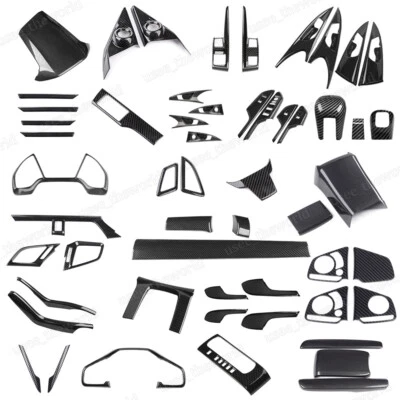 Carbon Fiber Gear Shift Panel Frame Cover Trim For Honda Civic 10th 2016-2021 Foto 1 de 4