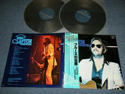 ERIC CLAPTON YARDBIRDS JOHN MAYALL Japan 1975 2-LP+Obi THE BLUES WORLD OF - Imagem 1 de 4