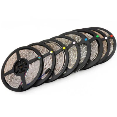 5M RGB Warm Cool White Red Green Blue Yellow Flexible 3528 Waterproof LED Strip - Image 1 of 4